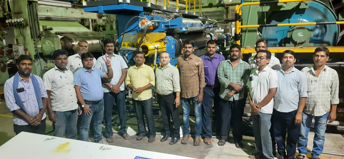 热烈祝贺公司印度GVG纸厂靠谱买球网站项目顺利完成安装调试工作